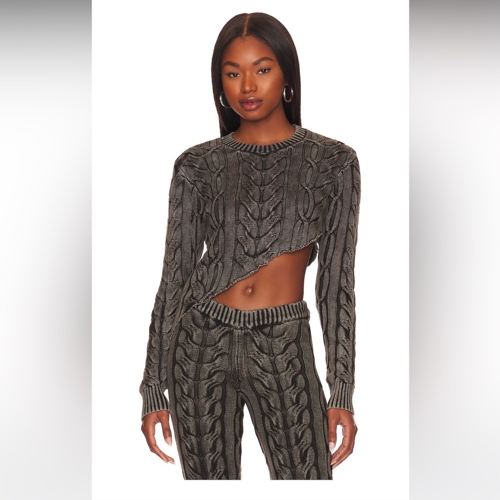 SER.O.YA Orchis Sweater in Black Washed